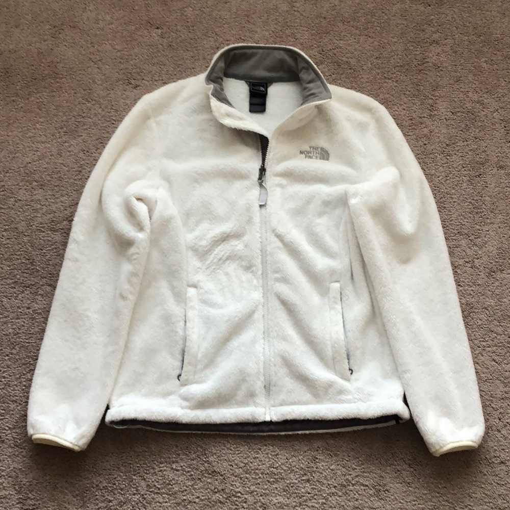 White North Face fleece zip-up